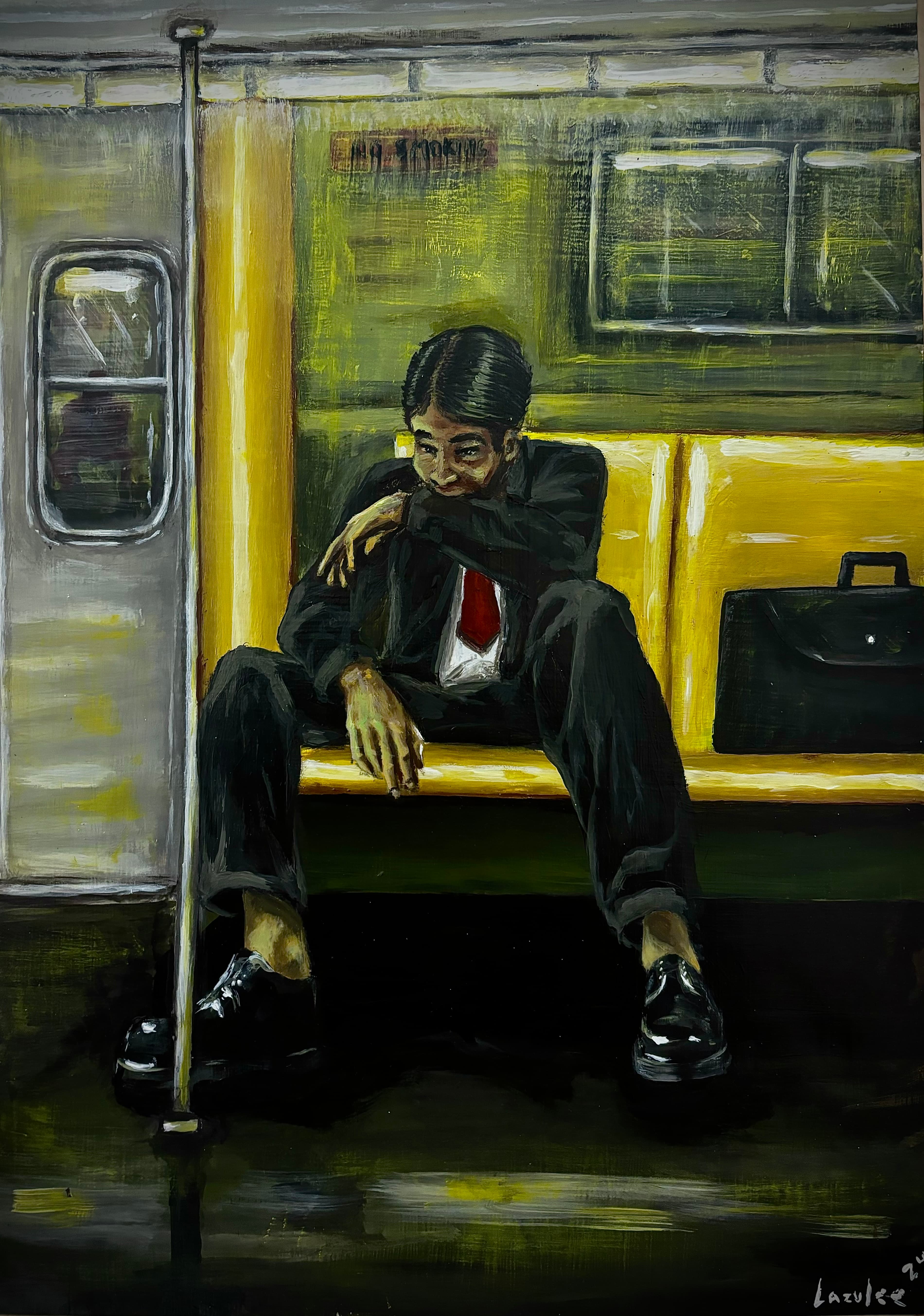 Subday Everyway | 2024 | 42x29,7 | Acrylics on paper