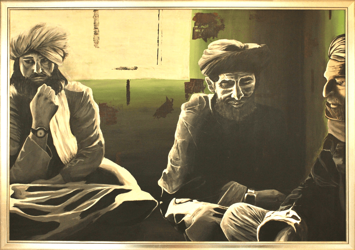Thinking, Speaking, Hearing | 2022 |90x130 | Acrylics on wood