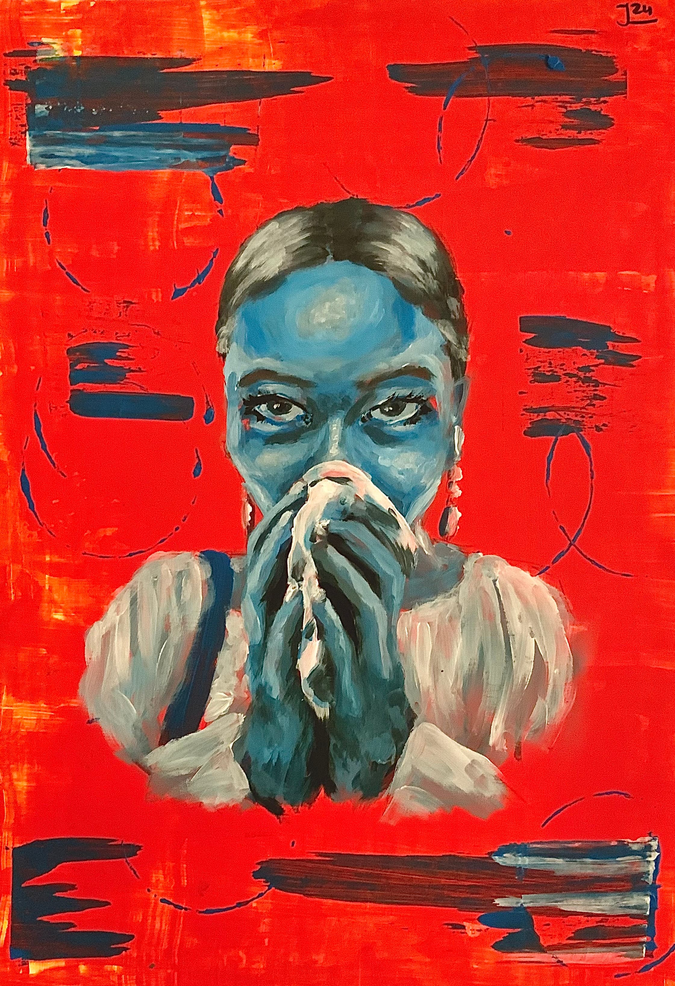 Bless you | 2024 | 42x29,7 | Acrylics on paper